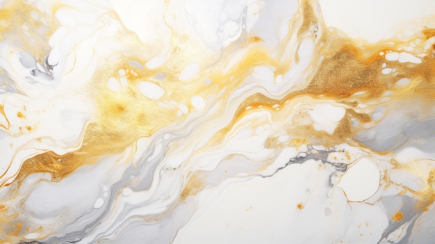 Marble with gold paint and a white background