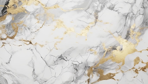 Marble with gold and white marbles and gold leaf.