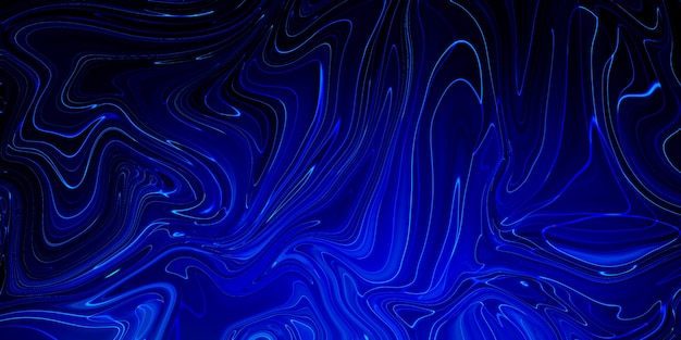 Marbled blue abstract background. Liquid marble pattern.