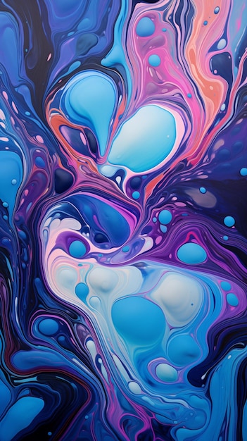 大理石青と紫の抽象的な背景