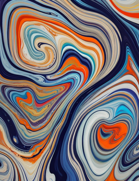 marbled painting splash