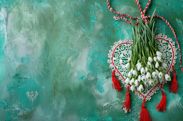 Photo march 1 holiday postcard with snowdrops and lace