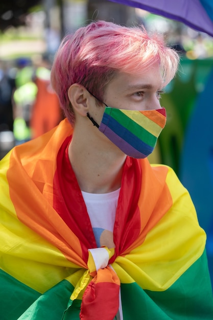 A march in support of transgender people was held on Mikhailovskaya Square in Kiev.