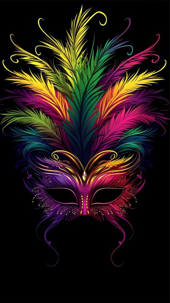 mardi gras costume mask