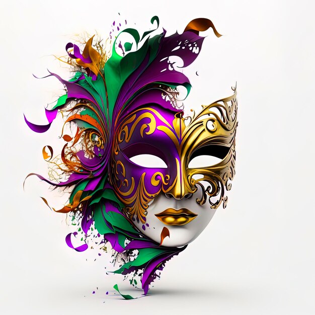 マルディグラお祝いカーニバル マスク