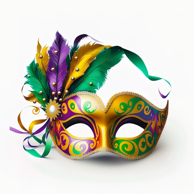 Mardi gras festive carnival mask