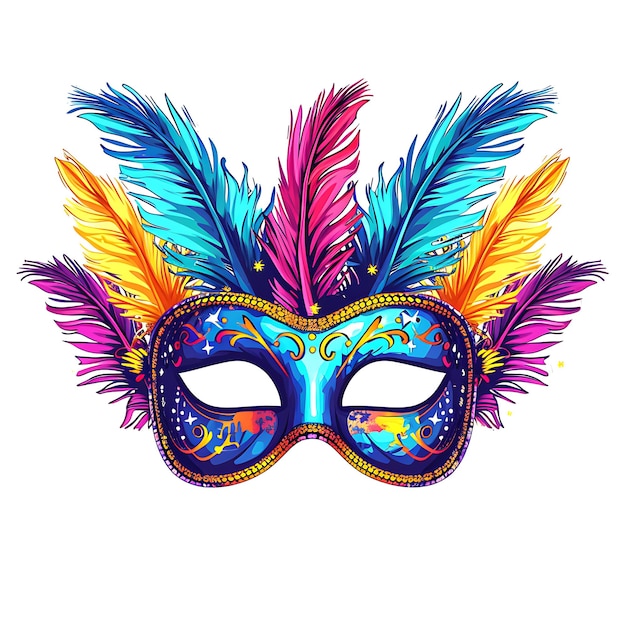 Foto mardi gras kostuum mask carnival party mannen vrouwen kind carnival mardi gras label met maskers