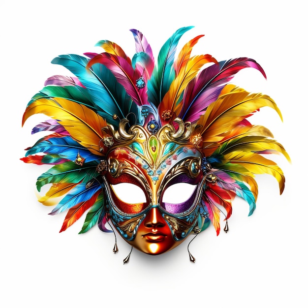 Mardi gras mask PNG white background