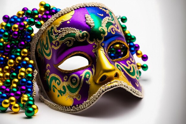 Mardi gras ornate glamour mask