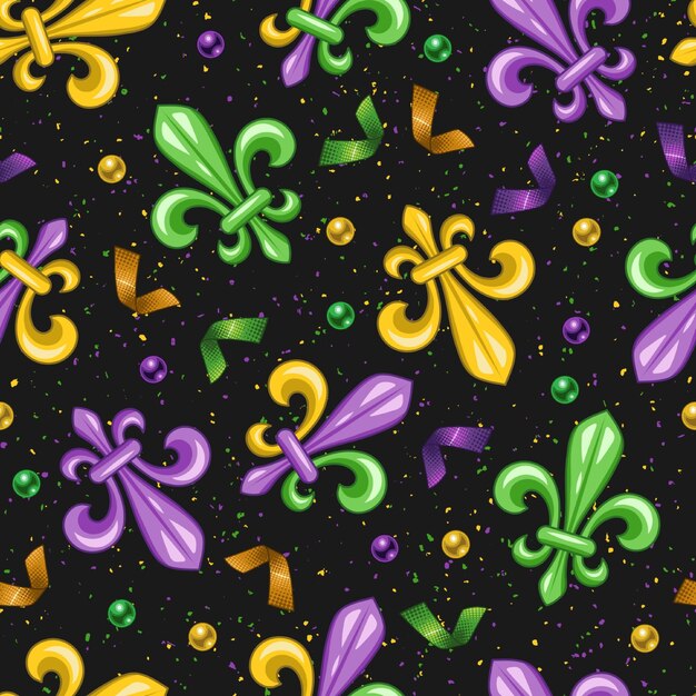 Mardi Gras Seamless Pattern