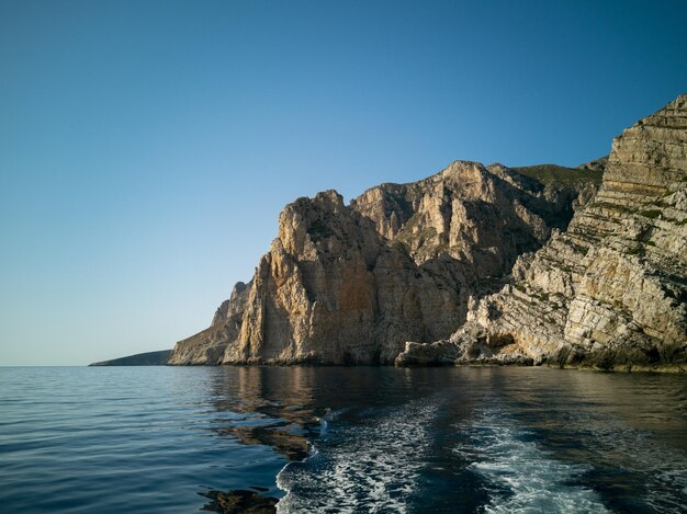 Photo marettimo island by boat