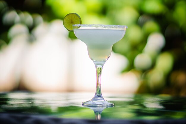 Margarita drink, selective Focused photography