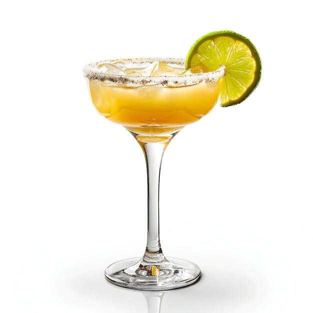 Margarita glass isolated on white background high resolution high quality