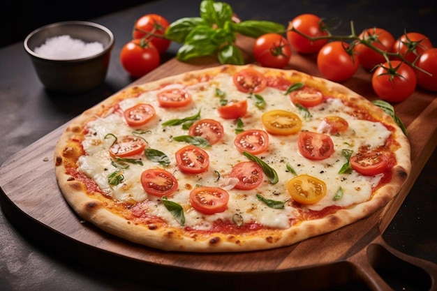 Margarita Pizza with Fresh Tomato and Basil