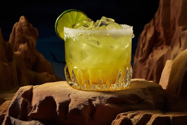 Margaritas on the Rocks Mexicaans drankje van de bovenste plank