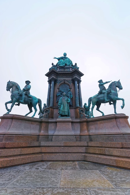 Foto monumento a maria teresa, vienna, austria.