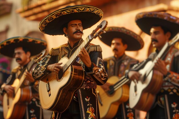 Photo mariachi band performing in mexico