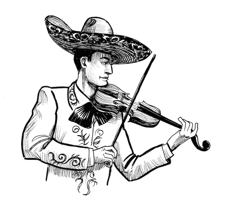 Photo mariachi violinist