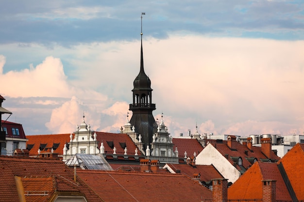 Maribor Slovenië daklandschap