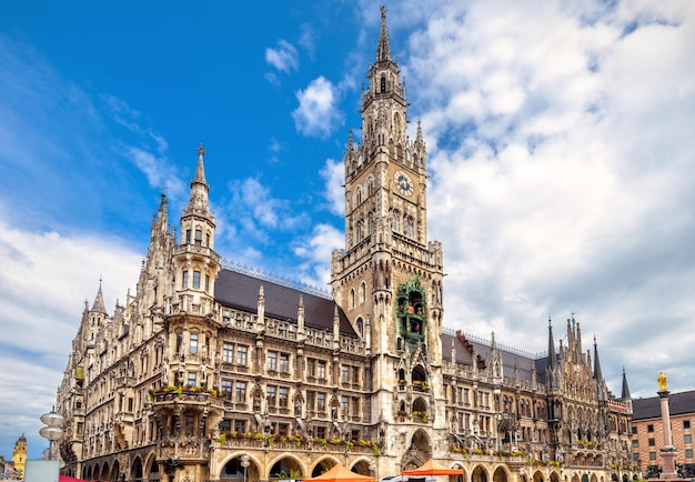 Marienplatz square in Munich Bavaria Germany