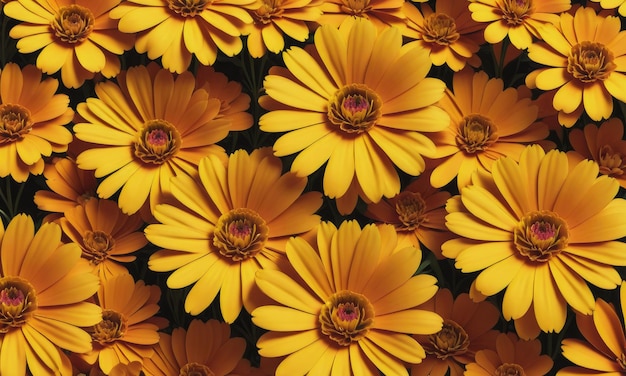 Marigold floral background