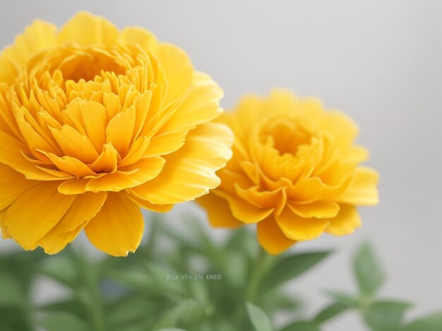 Marigold radiance abstract blurred shiny bokeh in yellow hues