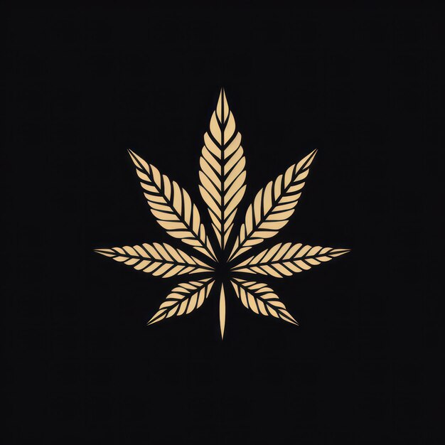 Marijuana Cannabis Leaf Artwork Generative AI