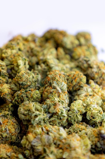 マリファナの花のつぼみの背景医療大麻