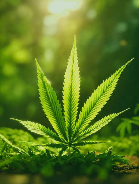 Marijuana leaf background