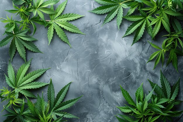 Marijuana Leaves Cannabis Plant Buds Generative AI