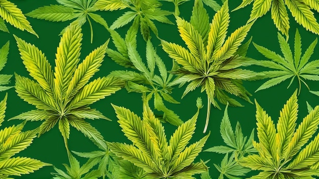 Marijuana plant closeup Generated with AI