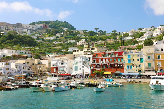 Marina grande-haven, capri, italië