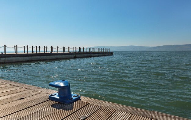 Marina on the Sea of Galilee in Israel