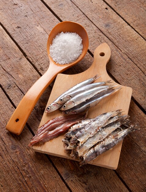 Marinated anchovies