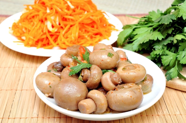 marinated champignon mushrooms