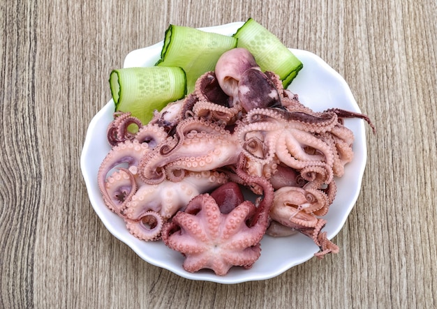 Marinated octopus