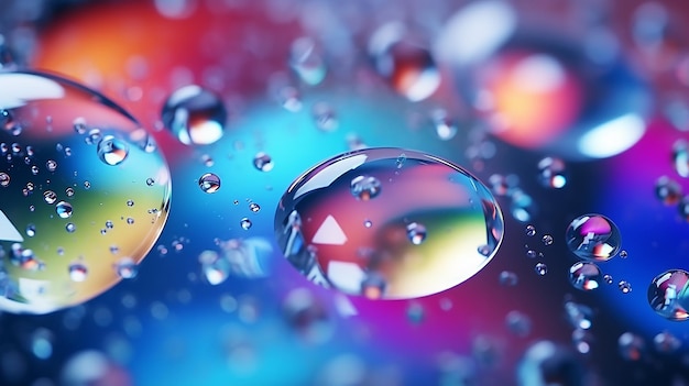 Foto marine melody dancing droplets in 4k high detail