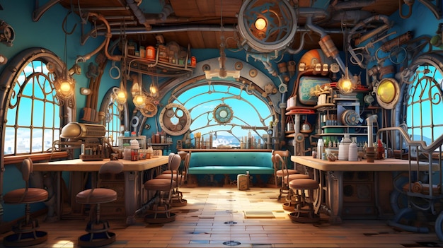 Maritim themed cafe