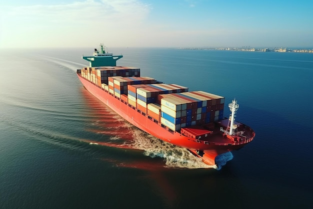maritime freight container ship shipping