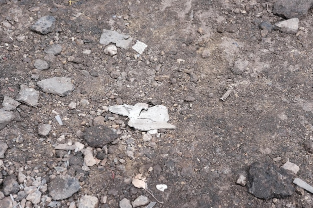 MARIUPOL UKRAINE March 5 2022 War of Russia against Ukraine Debris of Bombs Road damaged by an enemy bombs