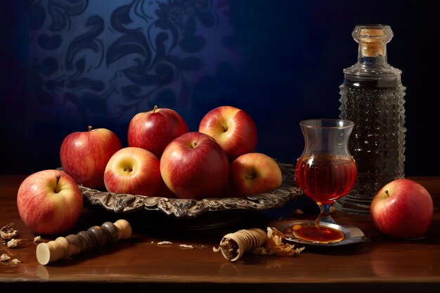 Premium AI Image  Mark the Jewish New Year with our Rosh Hashanah celebration, a time of 