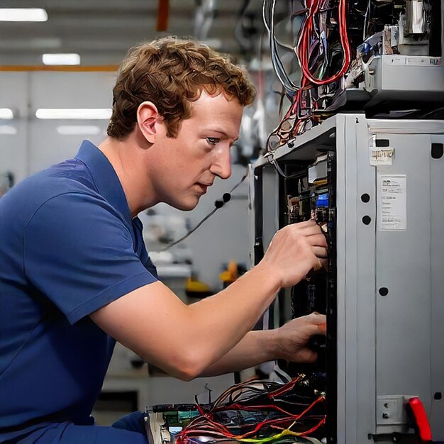 Foto mark zuckerberg che risolve il problema