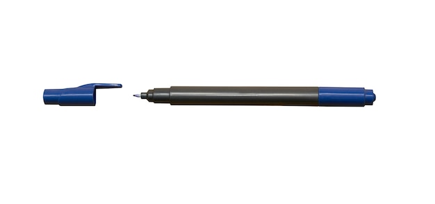 흰색으로 분리된 아트용 마커 펜