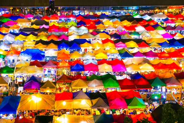 Market At Night in Thailand