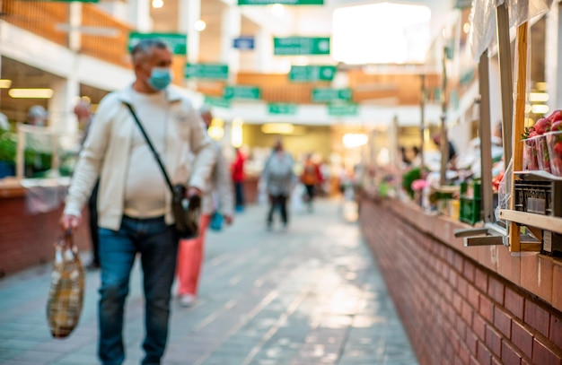 market during the pandemic