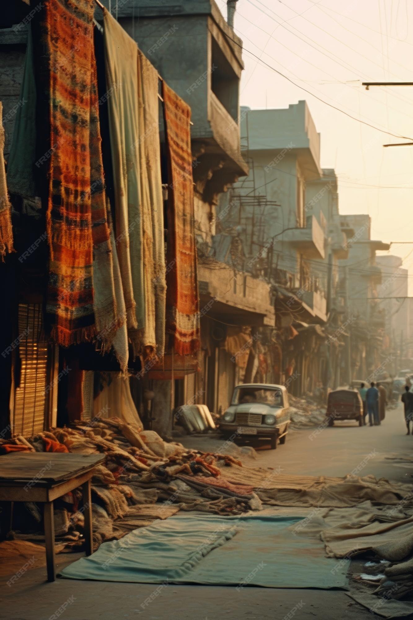 Premium AI Image | The market street