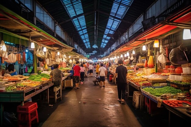 a market with a view of the market