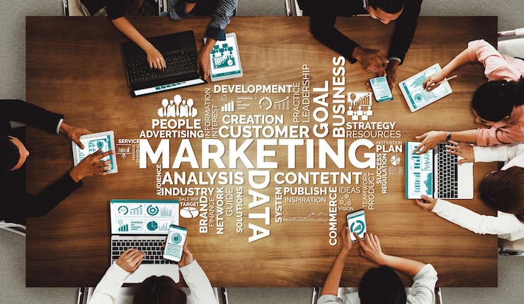Photo marketing of digital technology business concept uds