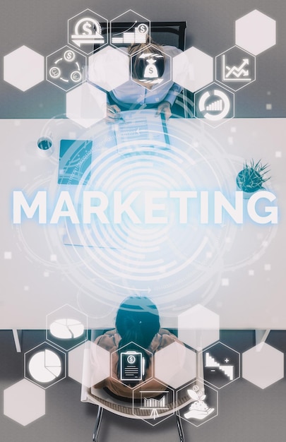 marketing of digital technology business concept uds