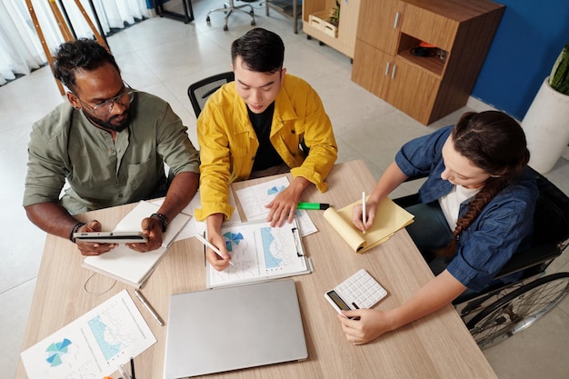 Marketing Managers Analyzing Chart